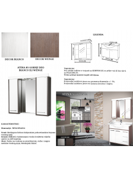 Atina 85 ormarić GORNJI DEO